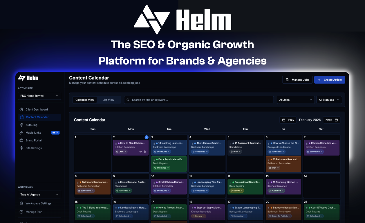 Helm - SEO Solutions for Growing Agencies preview