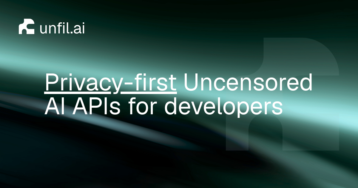 Unfil AI: Privacy-Focused AI APIs for All Needs preview