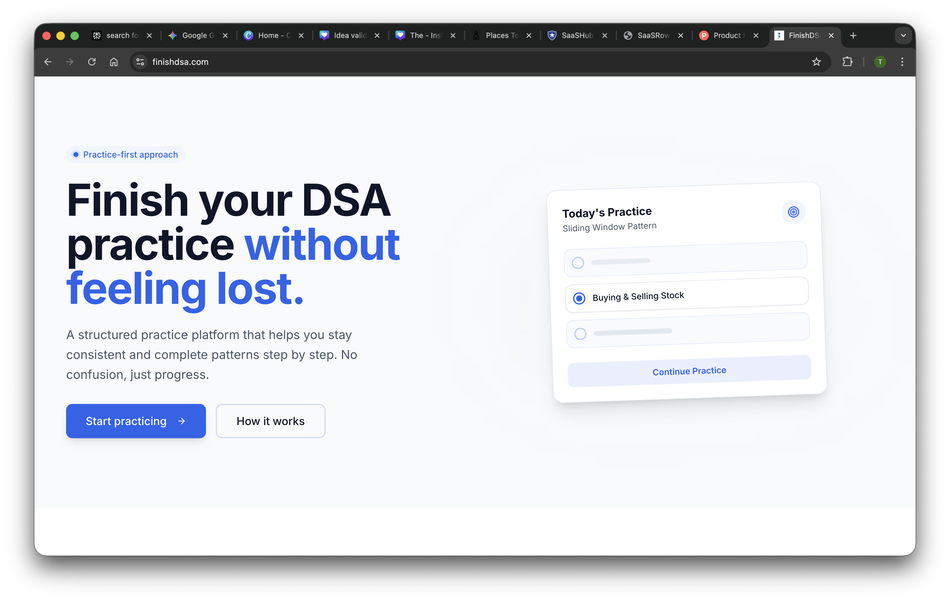 FinishDSA - Master Data Structures & Algorithms preview