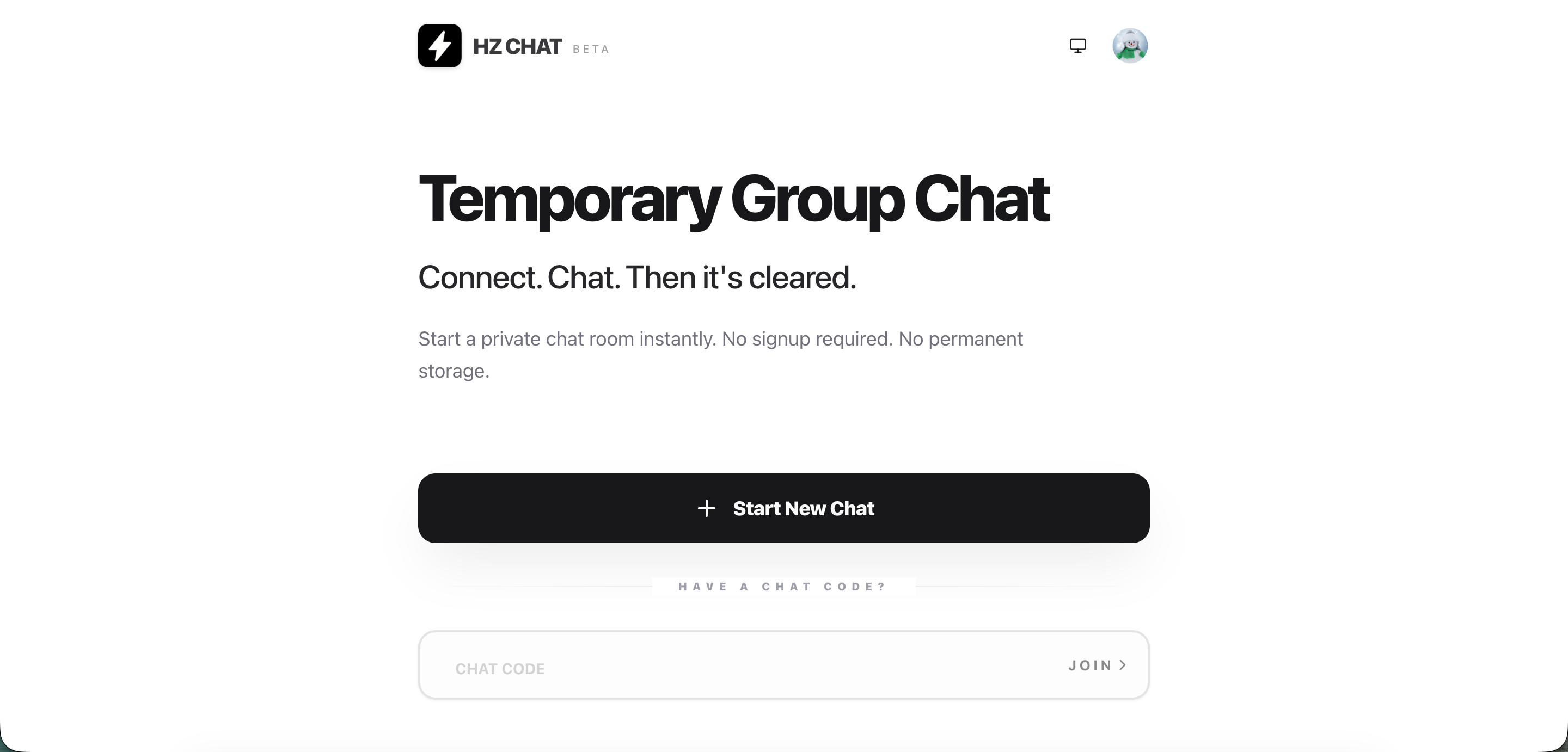HZ Chat – Temporary Group Chat Without Accounts preview