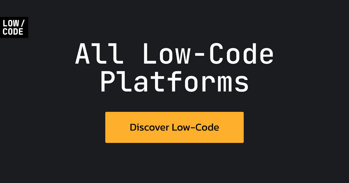 Low Code Platforms Directory preview