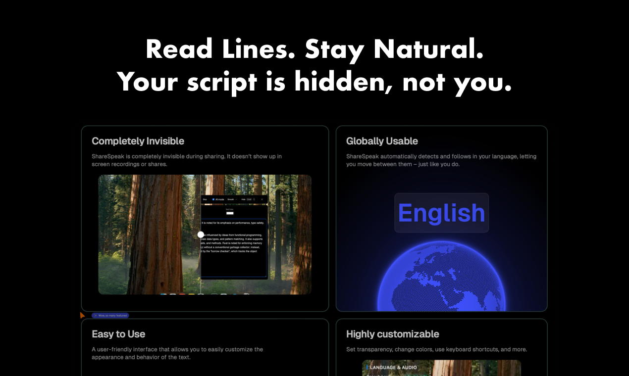 ShareSpeak – Voice-Activated Teleprompter preview