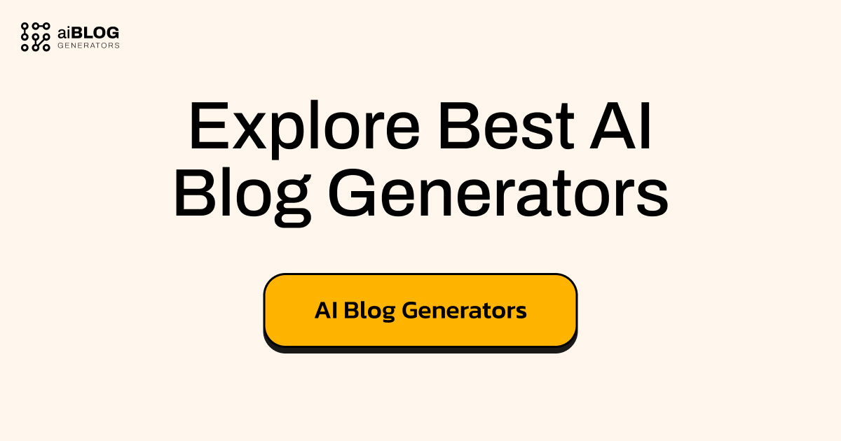 Top AI Blog & Text Generators Directory preview