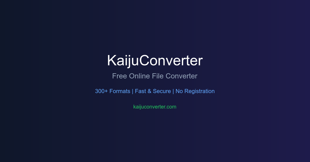 KaijuConverter - Free Online File Converter preview