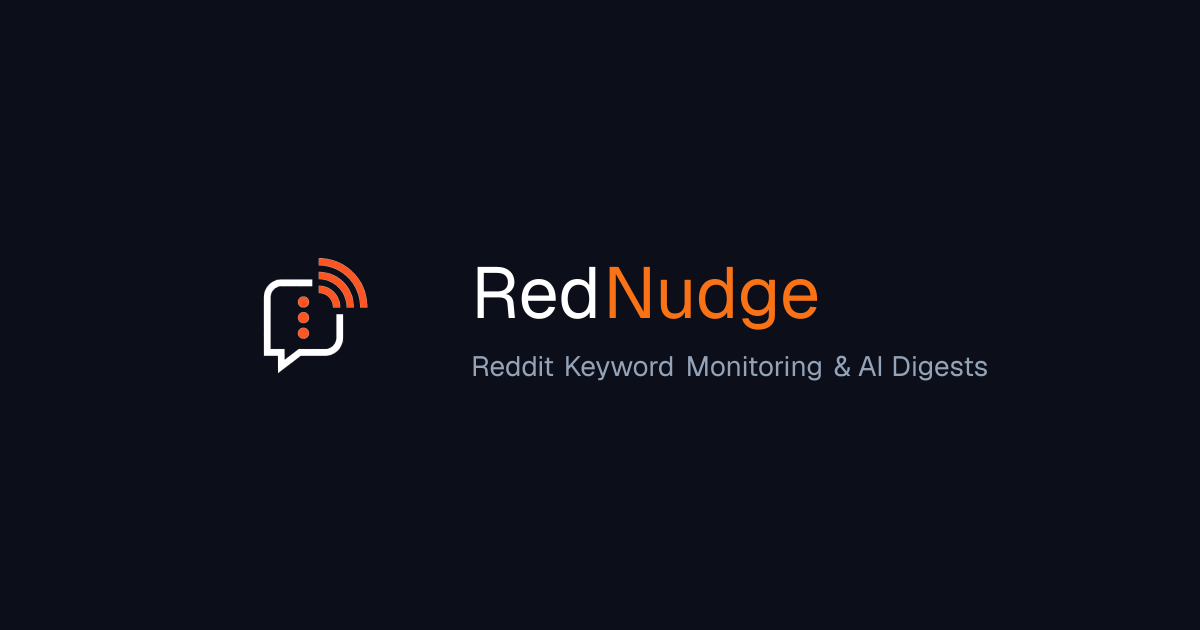 RedNudge — Reddit Monitoring & AI Insights preview