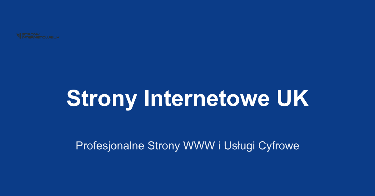 Strony internetowe dla polskich firm w UK preview