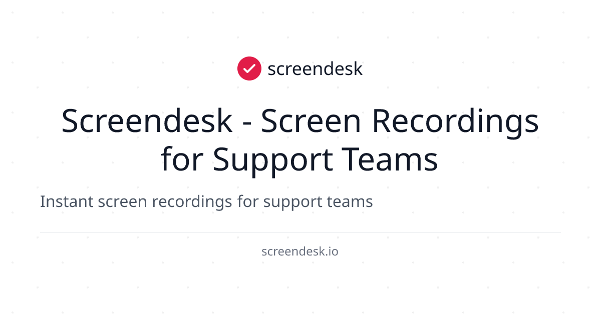 Screendesk preview