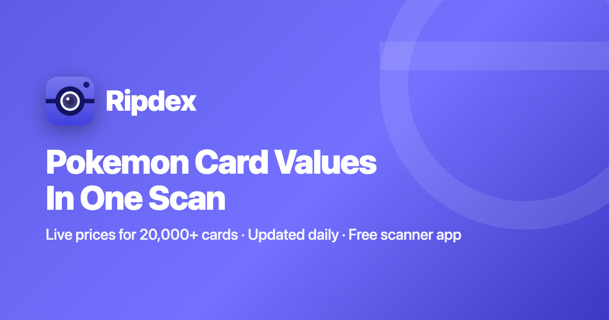 Ripdex: Pokemon Card Scanner & Price Checker preview