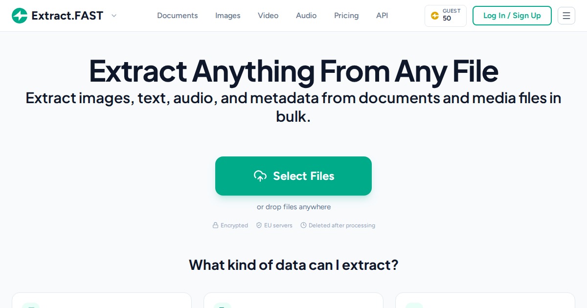 Extract Images, Text & Data from Any File preview