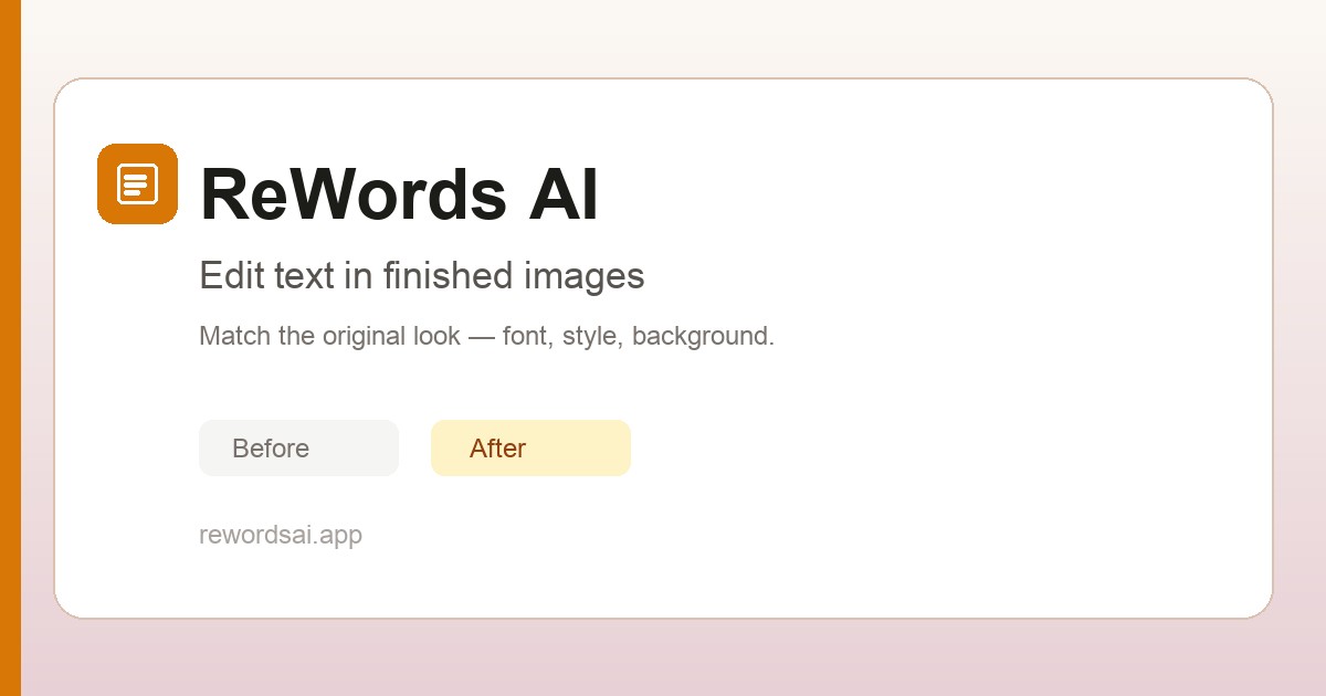 ReWords AI preview