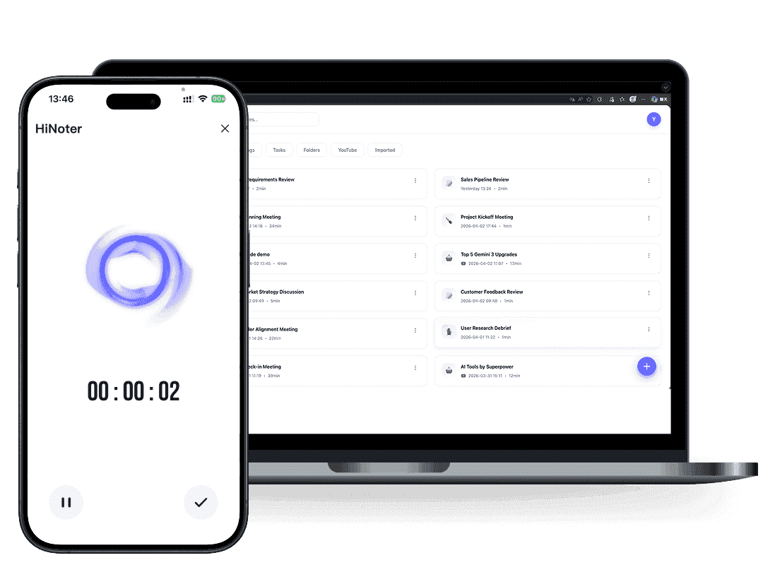 AI Meeting Notes & Transcription Tool | HiNoter preview
