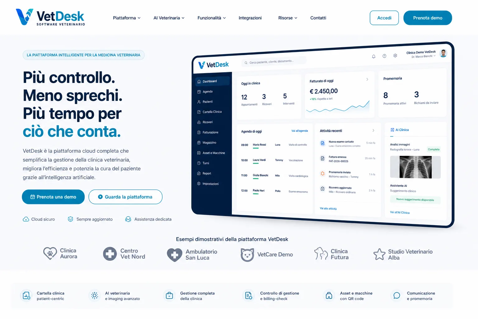 VetDesk: Software Veterinario con AI per Cliniche preview