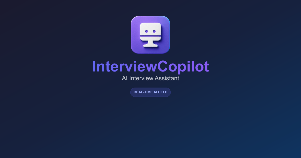 Interview Copilot AI preview