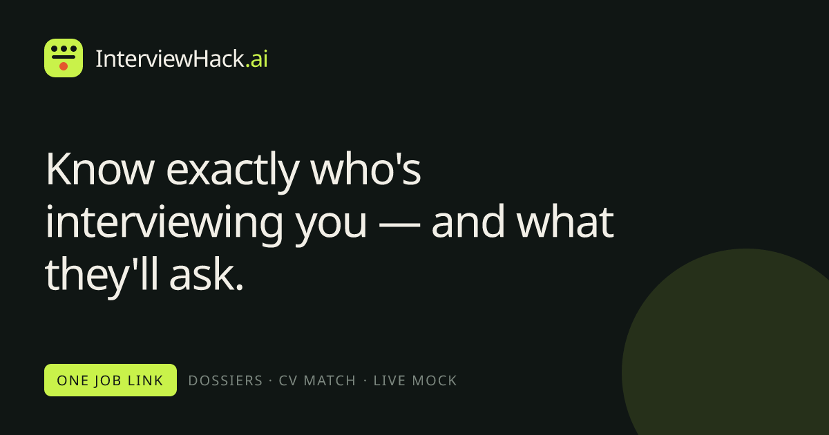 InterviewHack.ai — Prepare for Your Next Interview preview