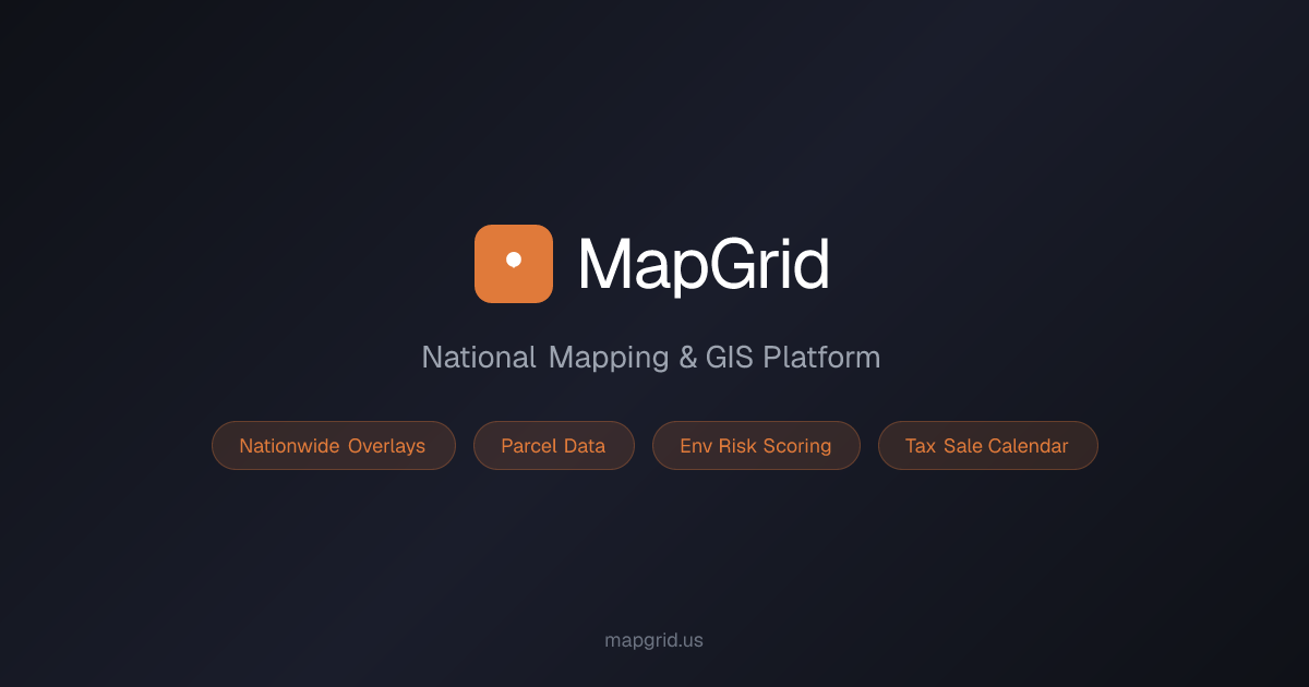 MapGrid - Interactive GIS Mapping Platform preview