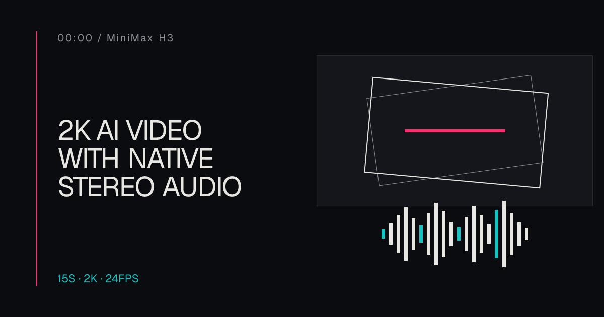 MiniMax H3 — 2K AI Video Generation Tool preview