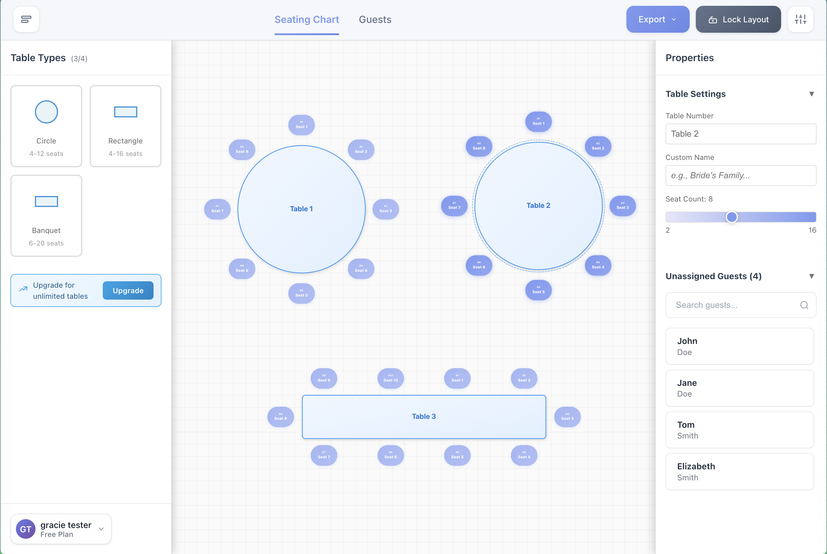 PlanSeats: Seating Chart Maker for Weddings & Events preview