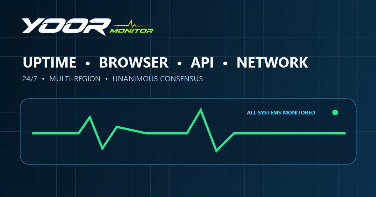 YOORmonitor | Uptime & Performance Monitoring preview