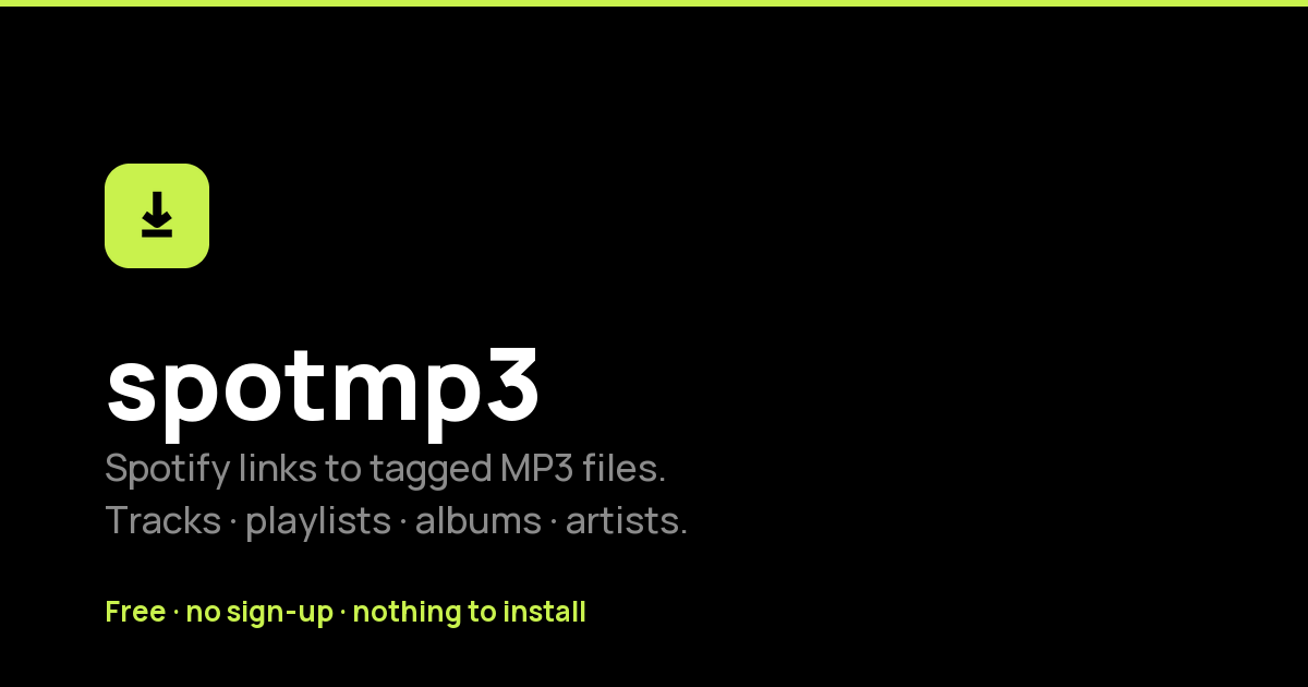 spotmp3 preview