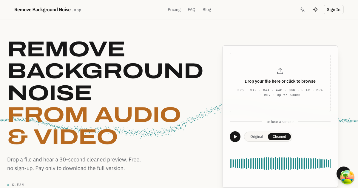 Remove Background Noise preview