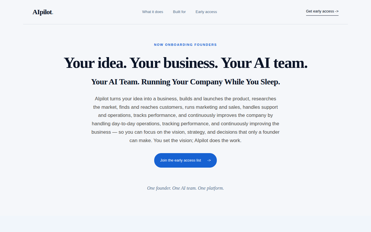 AI Running Your Company While You Sleep. preview