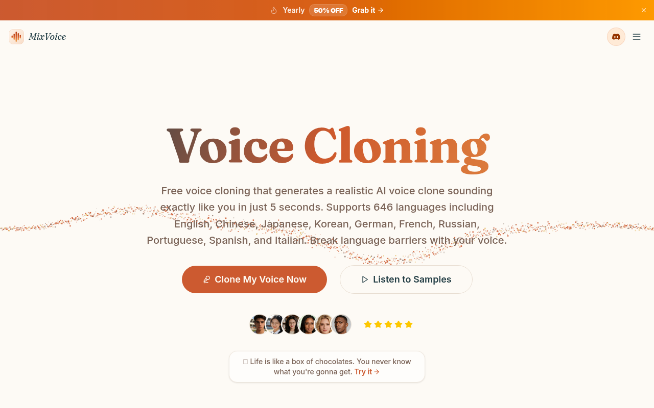MixVoice - AI Voice Cloning preview