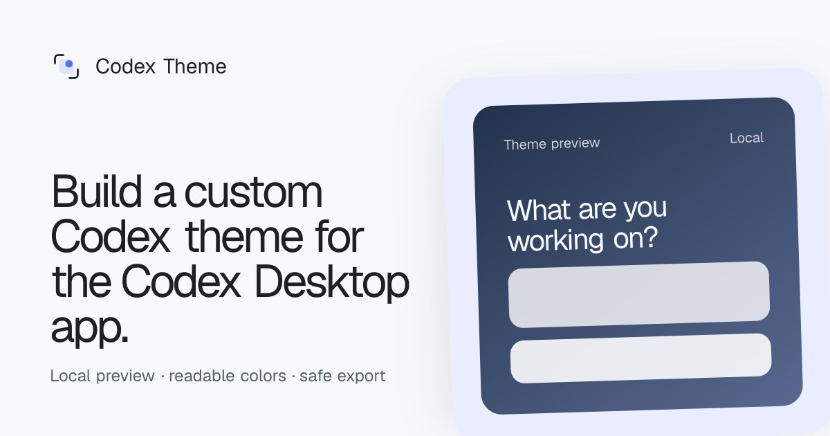 CodexTheme Tools preview