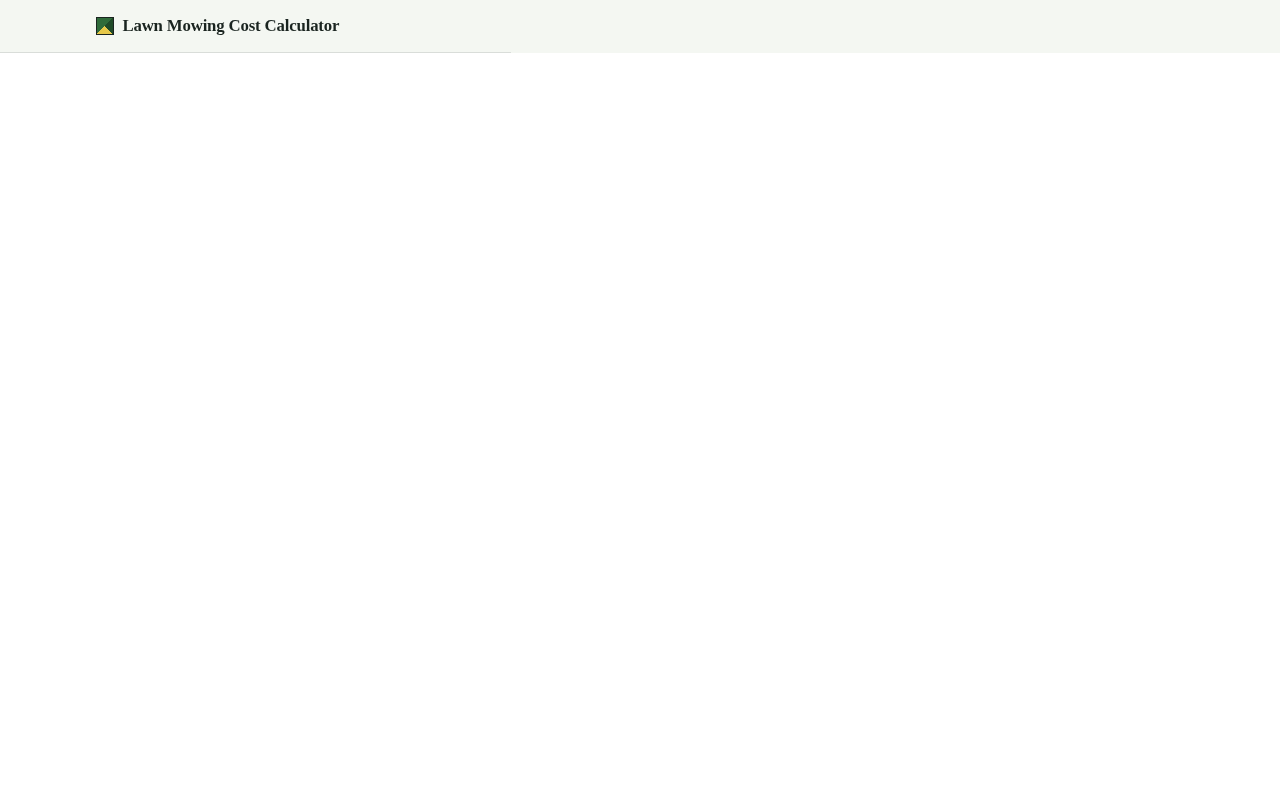 Lawn Mowing Cost Calculator preview